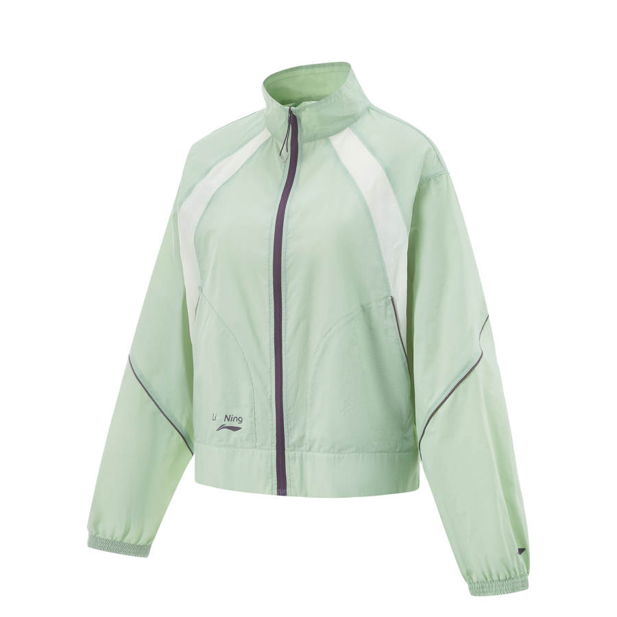 Li-Ning Li Ning Fitness Series Trench Coat Women's Tallow Green/Ivory