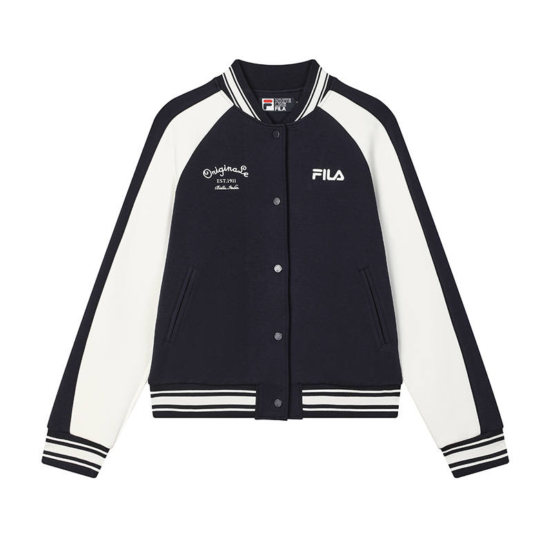FILA ORIGINALE Baseball Jacket Women's Secret Mirror Blue