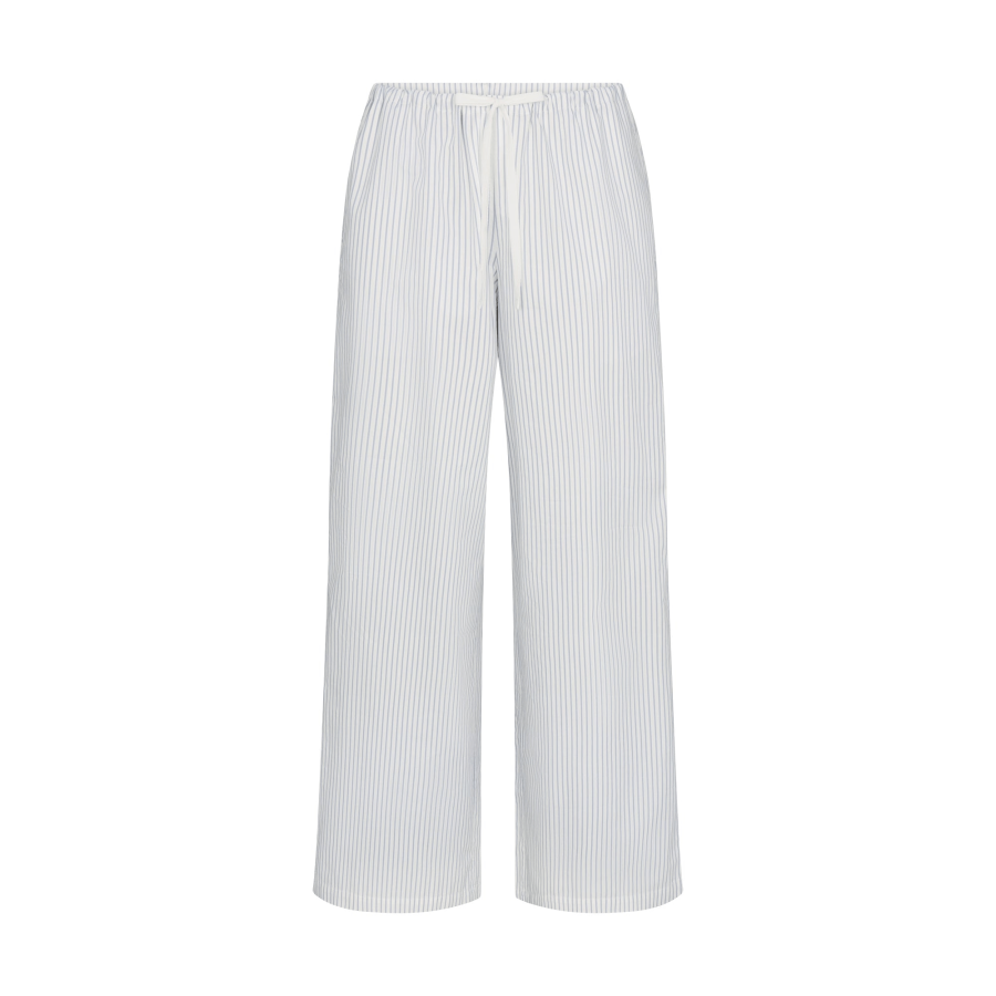 Skims SS25 Casual Pants Women's ZEN BLUE STRIPE/Zen Blue Stripes Color Moderate Wide Leg Pants
