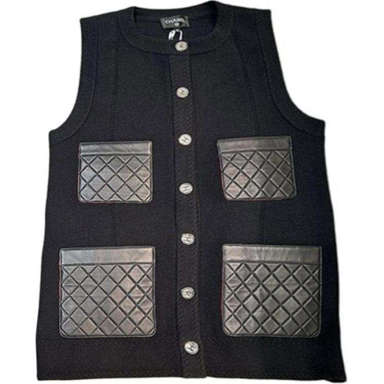 CHANEL Vests Women's Black Moderate