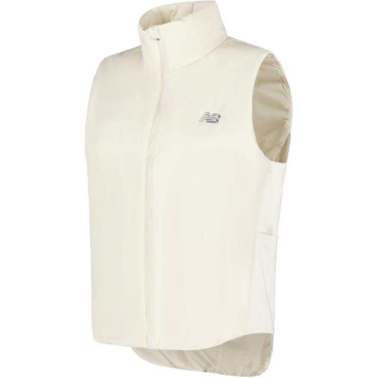 New Balance New Balance Vests Women's Ecru Stand Collar Moderate Other