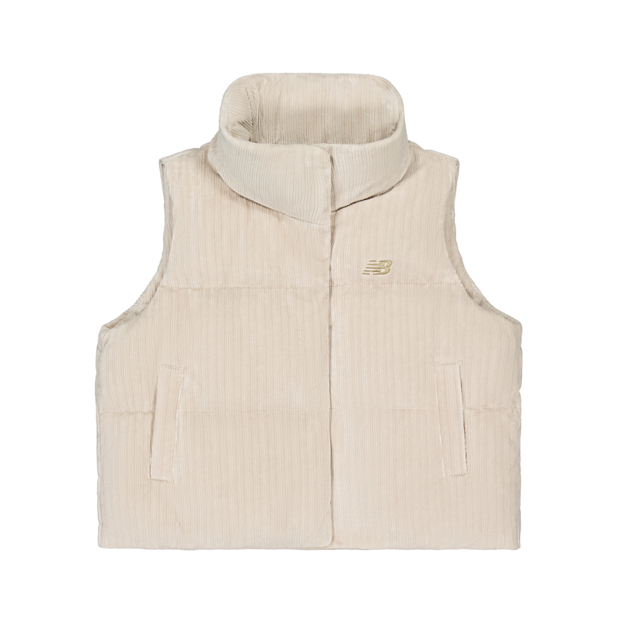 New Balance New Balance Vests Women's Khaki Stand Collar Moderate Other