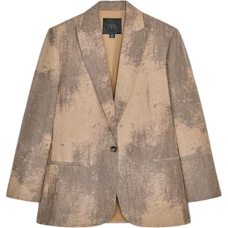 ZARA ZW Business Suit Women's Beige Brown