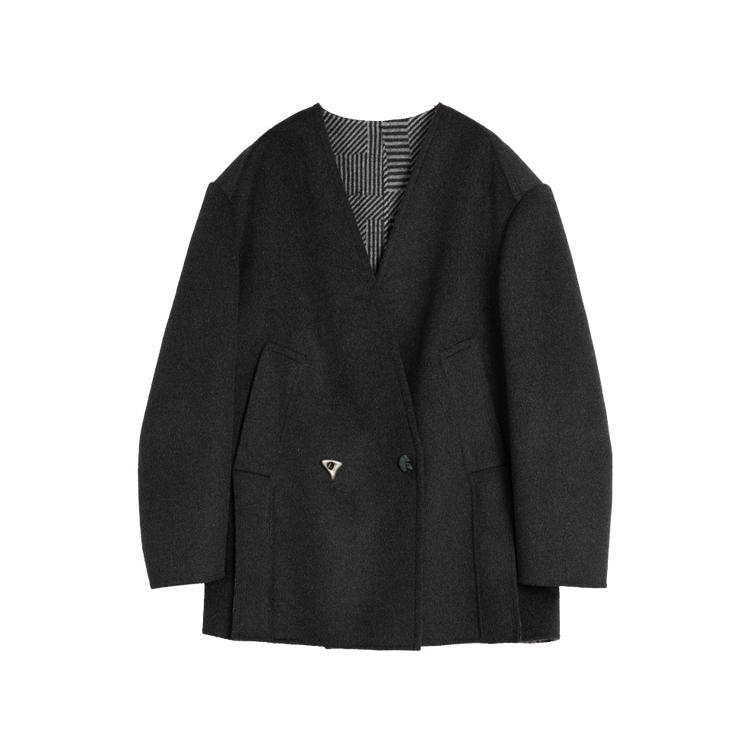 ELLE Coats Women's Dark Gray Thickened