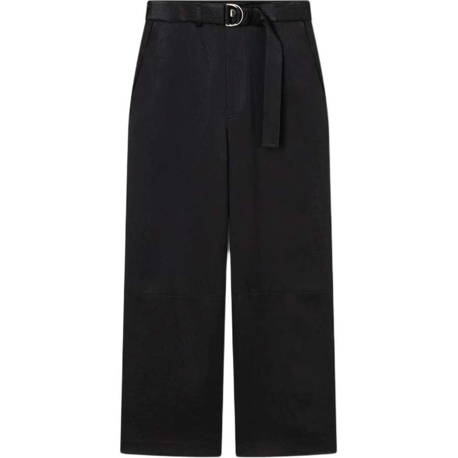 NANUSHKA Husna Belted Crinkled Satin Pants
