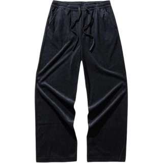 ANTA SUPERSTORE CHAOJIANTA Solid Color Mid Rise Lace Up Comfortable And Breathable Loose Fit Fleece Lined Thermal Straight Fit
