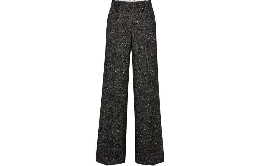 HUGO BOSS Boss Speckled pattern Wide leg Trousers