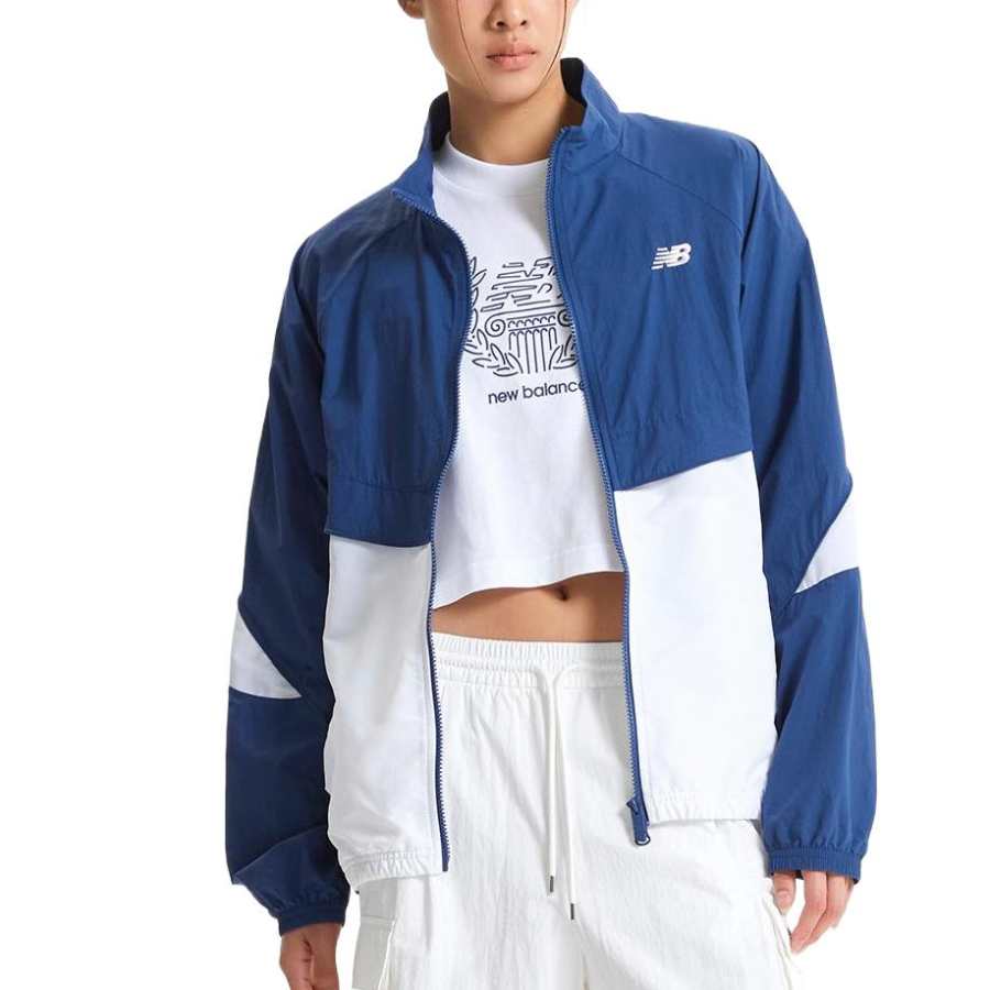 New Balance New Balance UNI FLYING Trench Coat Women's Blue White 50