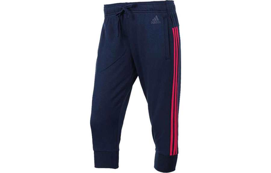 Adidas Adidas Casual Pants Women's Navy Blue Moderate Slim Fit Pants