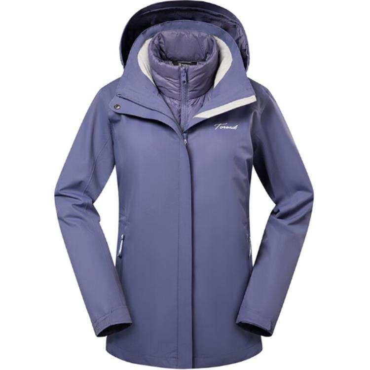 TOREAD Waterproof And Warm Windbreaker Jacket Women's Quiet Purple