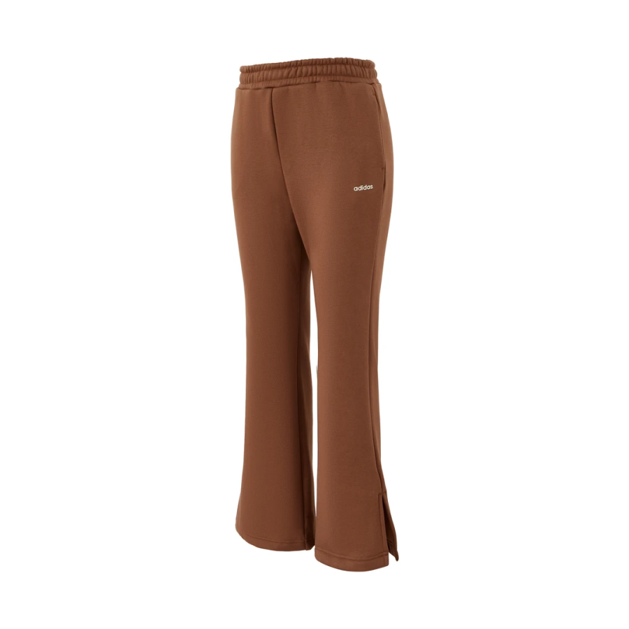 Adidas Adidas Fashion Minimalist Style Fleece Lined Lace Up Casual Pants Women's Brown