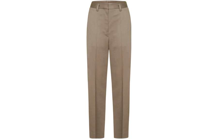 Lemaire Casual Pants Women's Brown Moderate Straight Fit Pants
