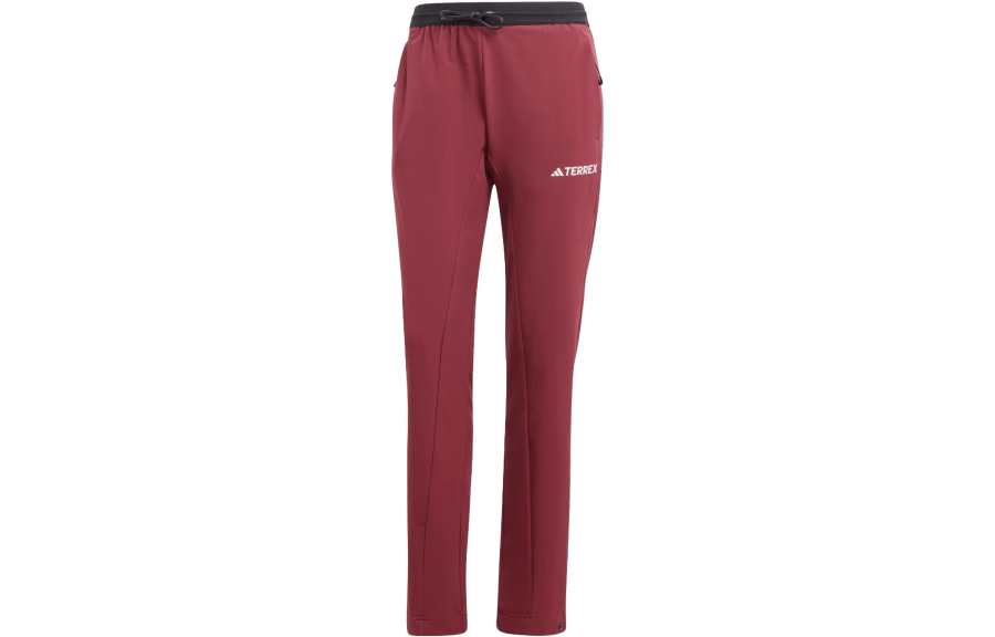 Adidas Adidas Terrex Casual Pants Women's Contour Red Moderate Straight Fit Pants