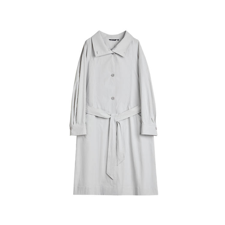 ELLE Sun Protection Trench Coat Women's Light Gray