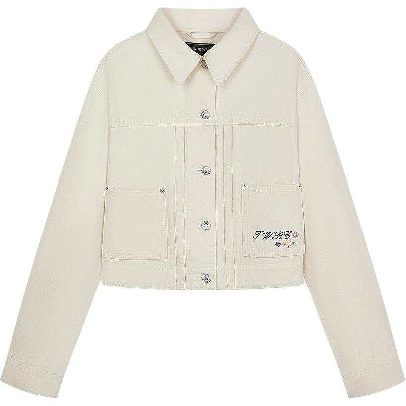 Teenie Weenie Cropped Coat Women's Ivory White