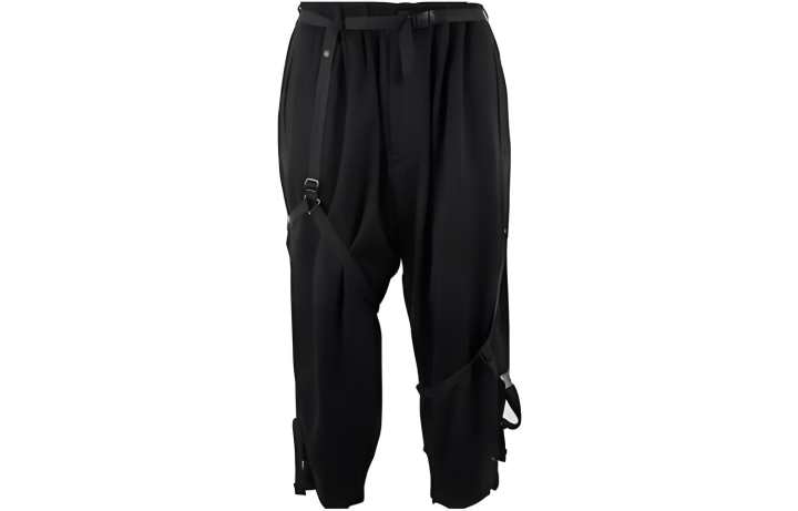 Adidas Adidas Y 3 Parachute Cropped Pants Black