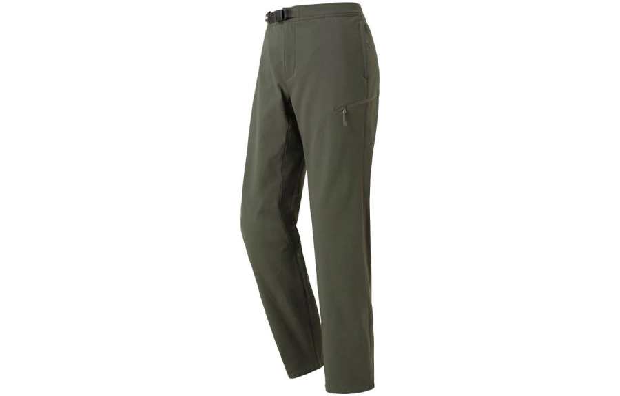 MONTBELL Solid Color Outdoor Fleece Lined Thermal Straight Fit Casual Pants Women's