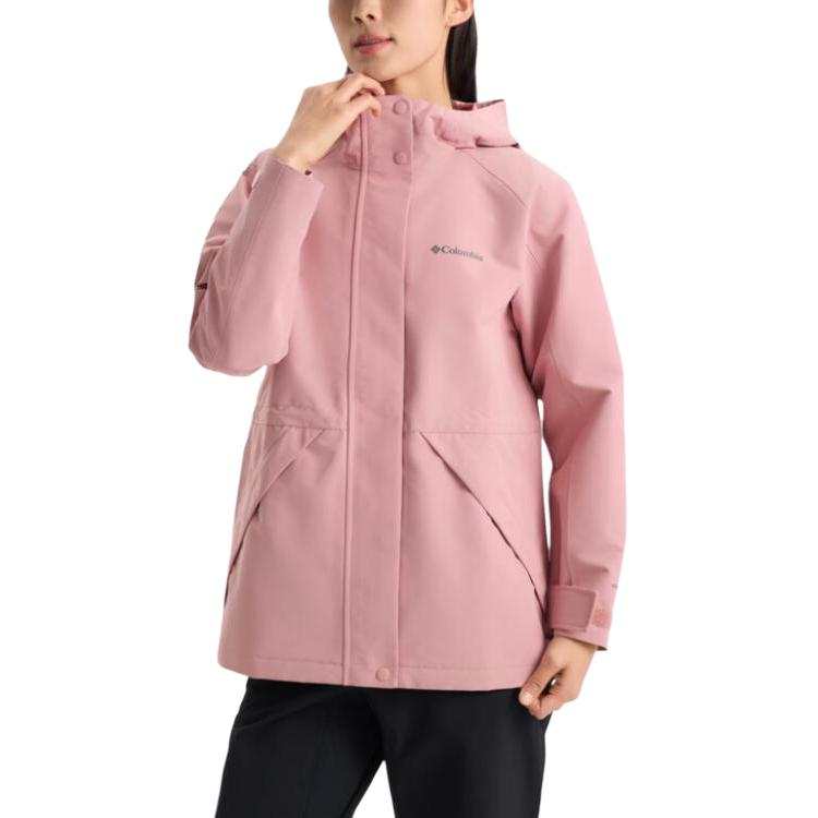 Columbia SS25 Hiking Waterproof, Windproof, Breathable, Lightweight Windbreaker Jacket Women's Pink