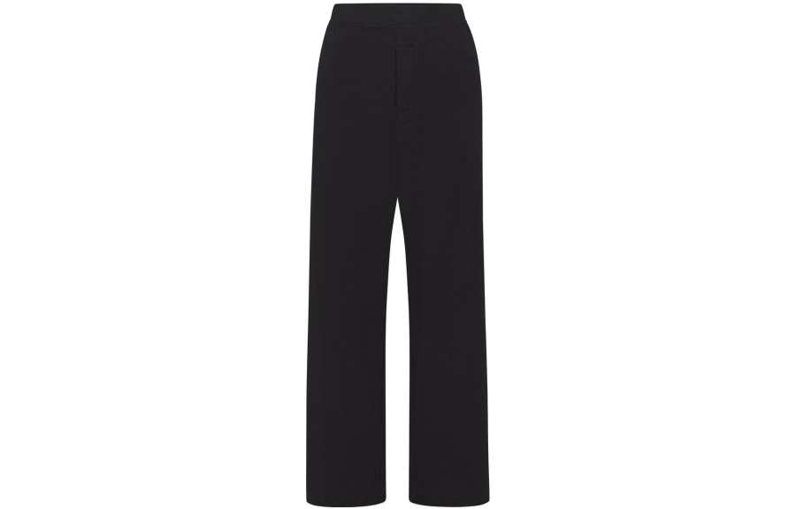 Skims Casual Pants Women's Black Moderate Straight Fit Pants