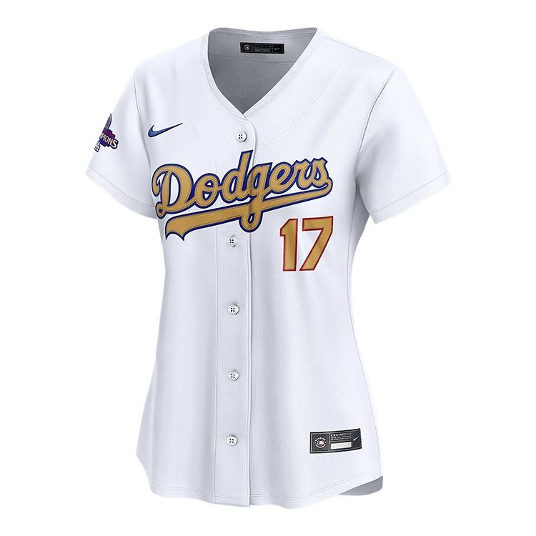 Nike Nike Shohei Ohtani Los Angeles Dodgers 2024 World Series Champions Gold Women's's Nike Dri FIT Adv Mlb Limited Jersey