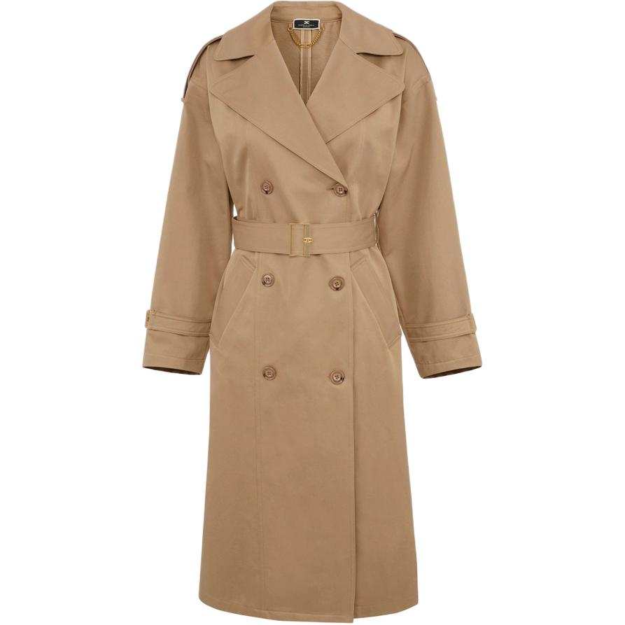 Elisabetta Franchi Double-Breasted Oversized Coat