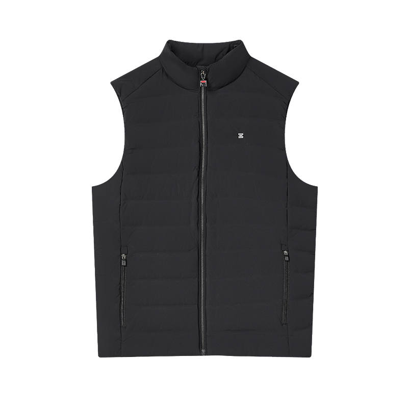 FILA Down Vests Women's Black Stand Collar Moderate Other