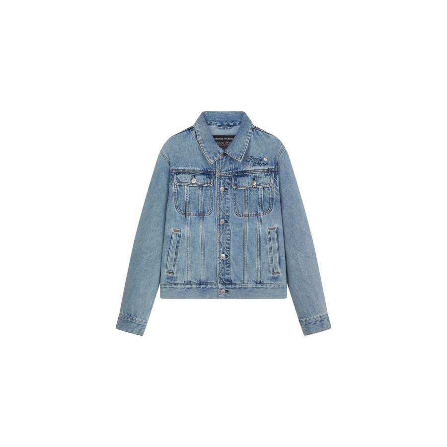 Teenie Weenie Cropped Coat Women's Light Blue