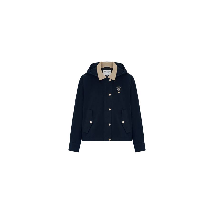 Teenie Weenie Cropped Coat Women's Navy Blue