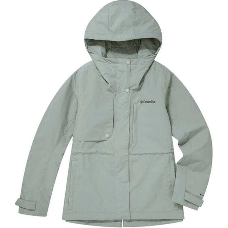 Columbia City Outdoor Collection Waterproof, Windproof, Breathable, Lightweight Windbreaker Jacket Women's Green