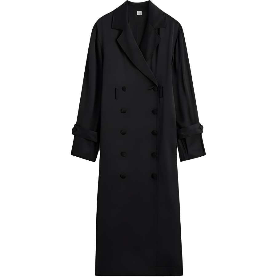 TOTEME Double-Breasted Long Sleeved Midi Dress