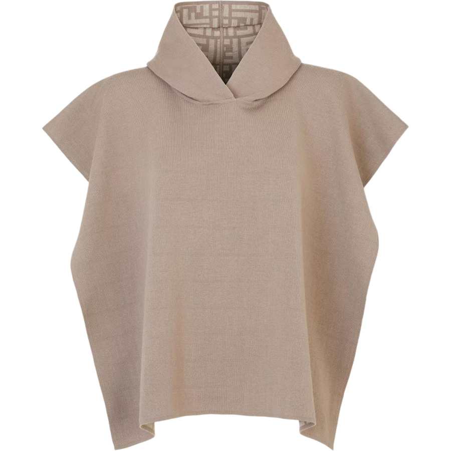 FENDI Hooded Stretch Poncho