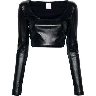 NANUSHKA SS24 Leather Jacket Women's Black