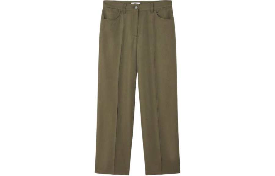 COS Casual Pants Women's Green Moderate Straight Fit Pants