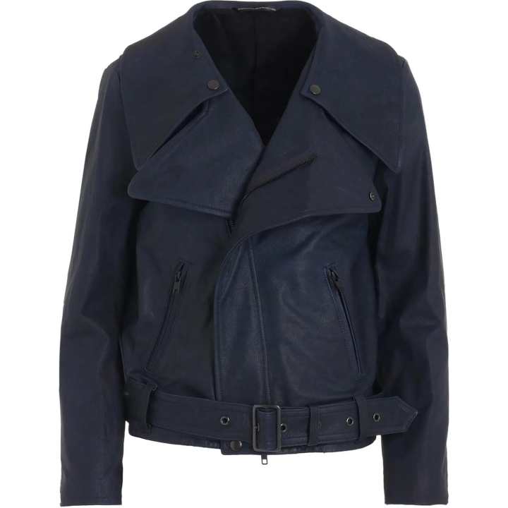 Yohji Yamamoto Yohji Yamamoto Y's FW24 Leather Jacket Women's Marine Blue