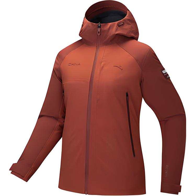 Anta Variety Training Collection Water repellent Windbreaker Jacket Women's Maple Glaze Orange/Deep Rusty Red