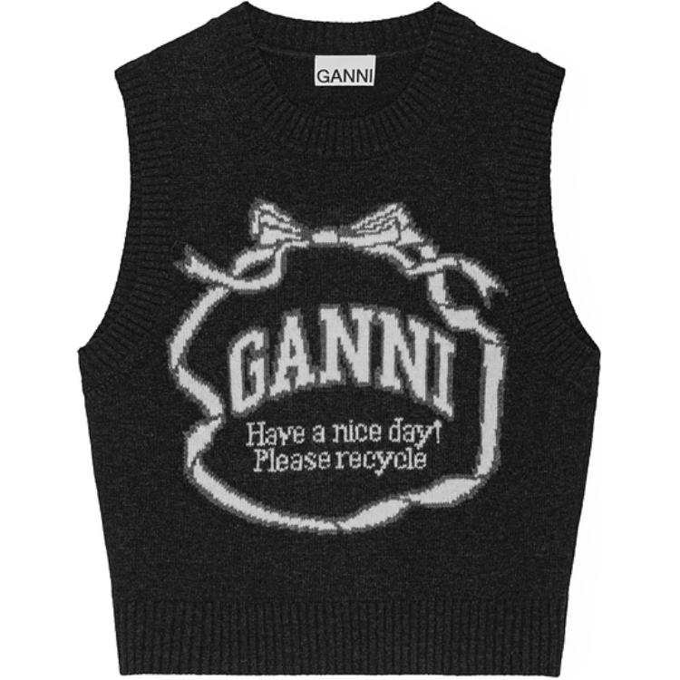 GANNI FW24 Vest Women's Phantom Black