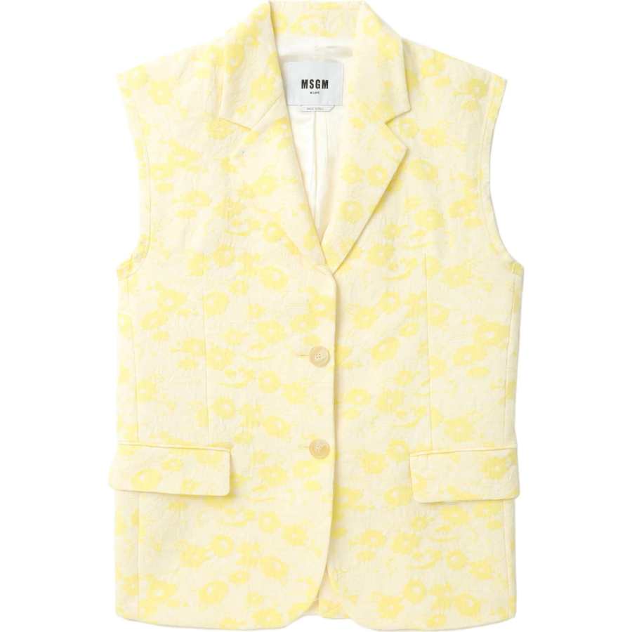 MSGM Msgm floral jacquard vest
