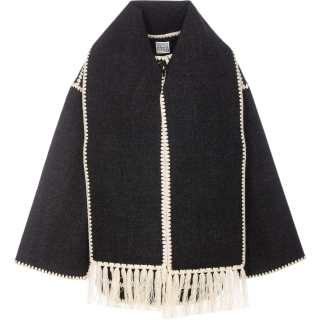 Toteme attached-scarf jacket