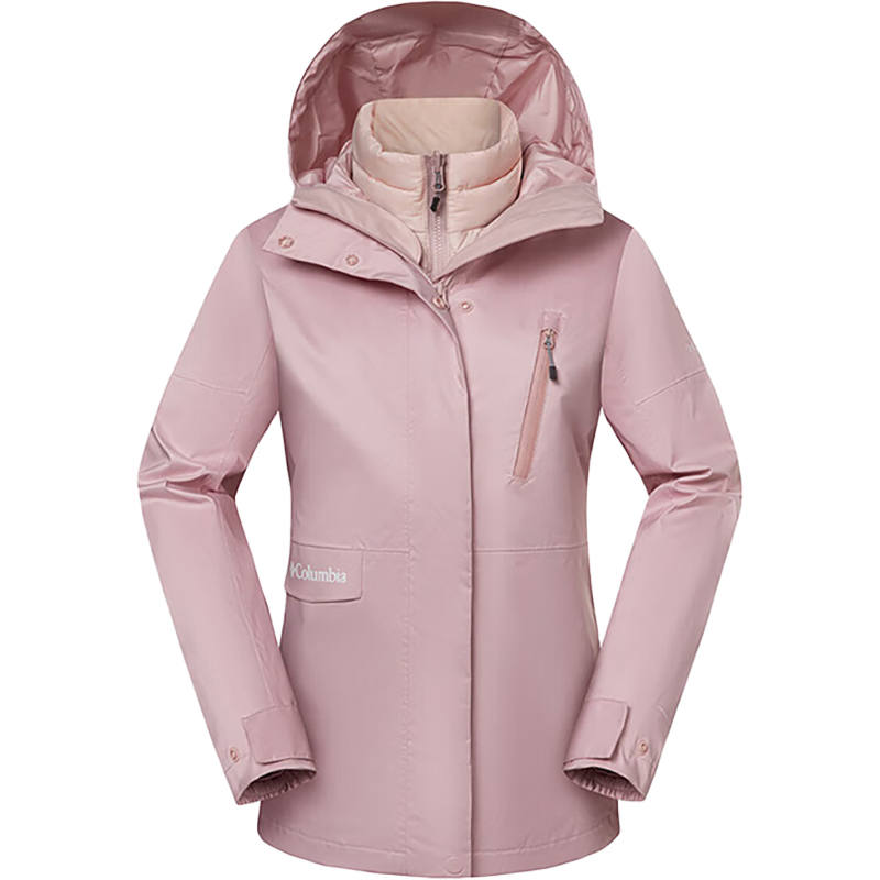 Columbia City Outdoor Collection Waterproof, Windproof, Breathable, And Thermal Windbreaker Jacket Women's Pink