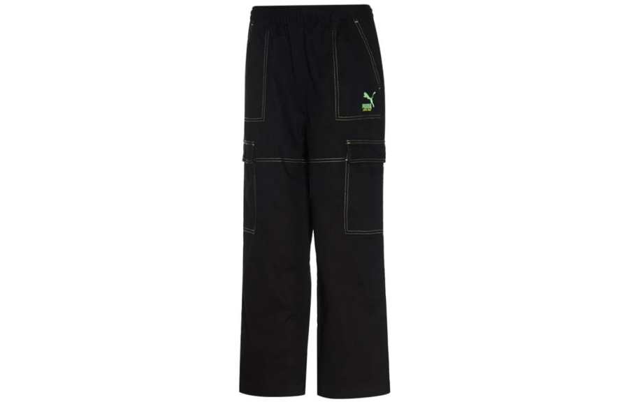 PUMA X Santa Cruz SUMMER CAMP Casual Pants Women's Black Moderate Flared Pants