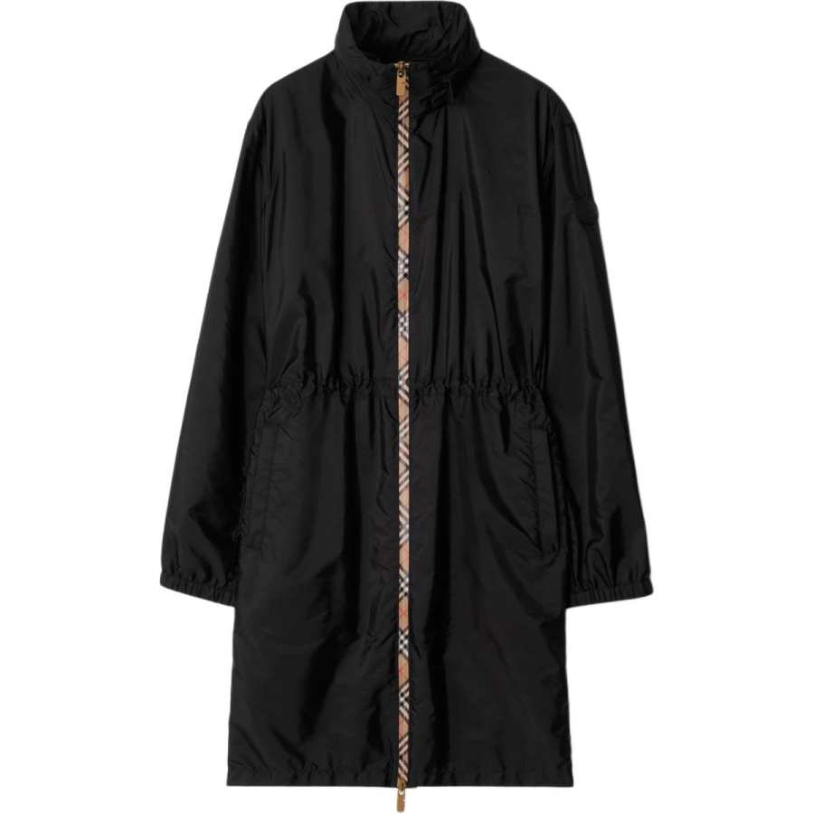 Burberry Vintage Check-trim parka coat