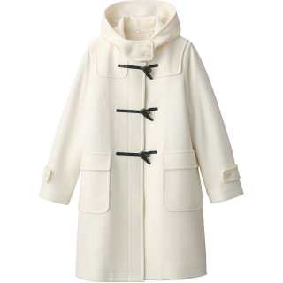 MUJI Coats Women's Hooded Moderate Straight Fit
