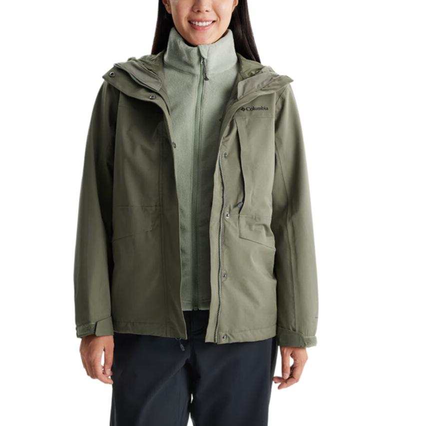 Columbia Hiking Urban Living/Travel/Commuting Hiking Waterproof Lightweight Windbreaker Jacket Women's Green