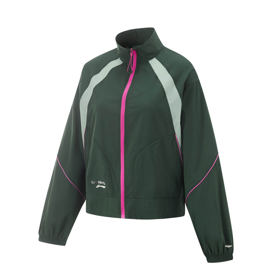 Li-Ning Li Ning Fitness Series Trench Coat Women's Mountain View Green/Tallow Green