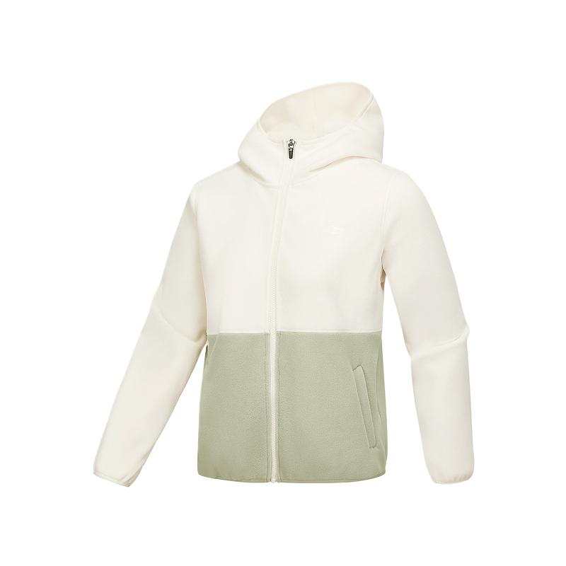 Skechers Basic Sports Collection Velvet feel Coat Women's Butter Ecru