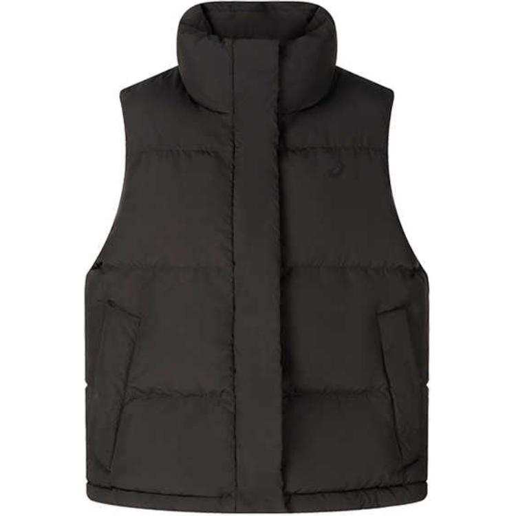 ASICS ASICS Down Vests Women's Black Stand Collar Thickened Other