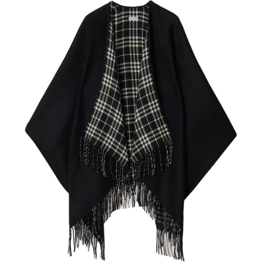 Burberry Burberry Checked Wool Cape