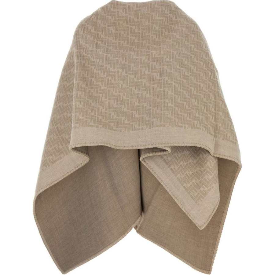 FENDI FENDI FF-motif Asymmetric Poncho