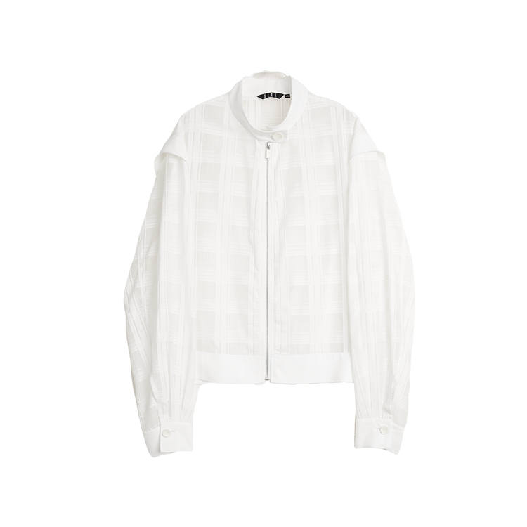 ELLE ELLE Cropped Coat Women's White