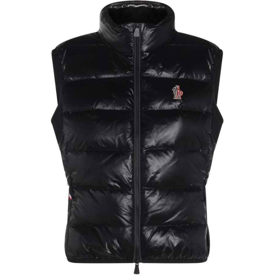 Moncler Grenoble Padded Zip Up Jersey Gilet